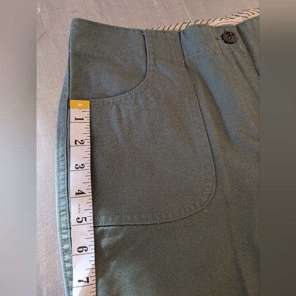 NWT Northern Reelections 100% Cotton Town Pants Leaf/ green Straight leg Sz 10 - Picture 10 of 15